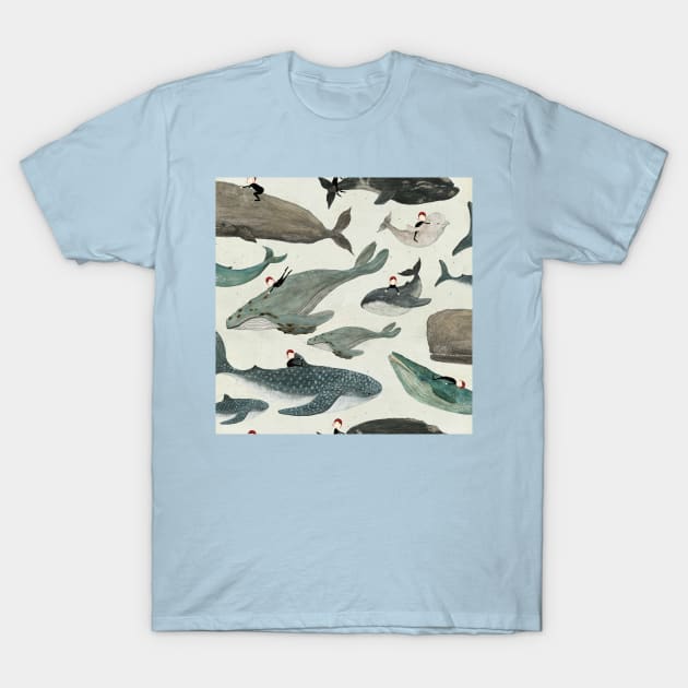 Whale Rider T-Shirt by katherinequinnillustration